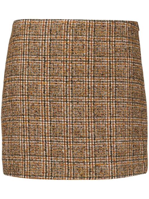 Seine checkered miniskirt - Brown