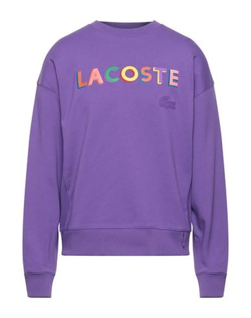 Lacoste L!ve Man Sweatshirt Purple Size S Cotton, Elastane