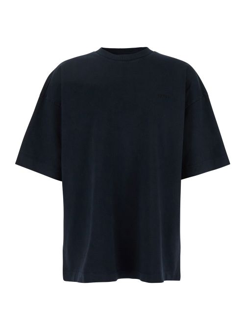 Embroidered Logo T-Shirt — Navy