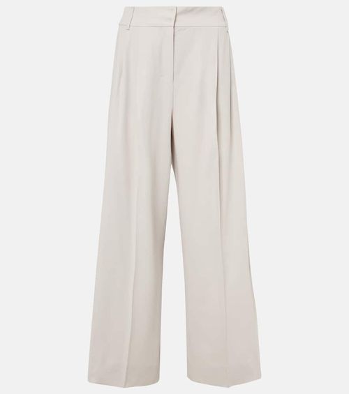 Nichols wool wide-leg pants