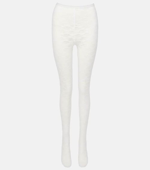 Self-Portrait Floral lace tights