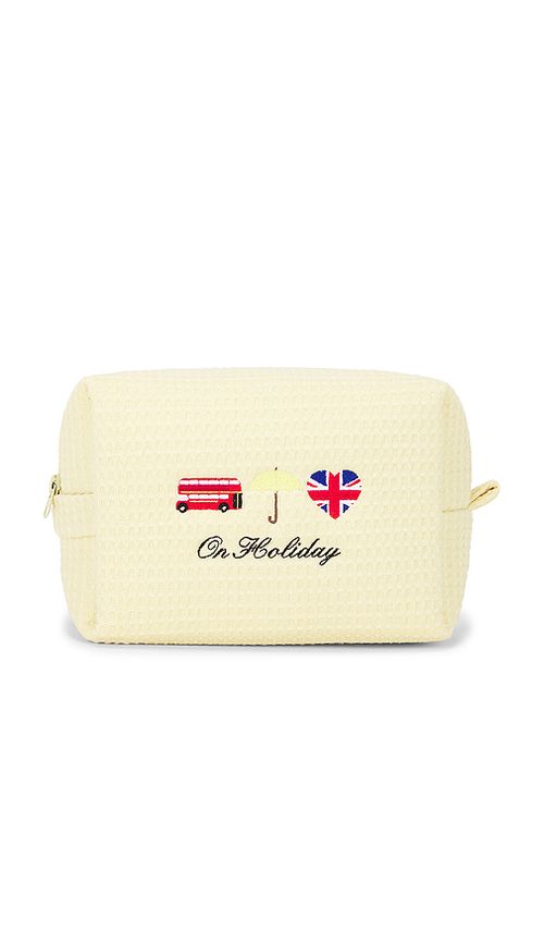 Abbode POCHETTE GAUFRÉE ON HOLIDAY ON HOLIDAY WAFFLE POUCH en Yellow