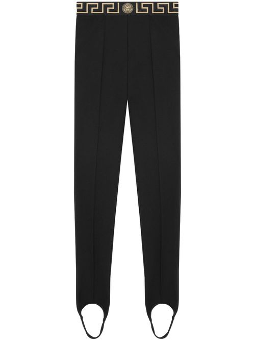 Greca-Border leggings - Black