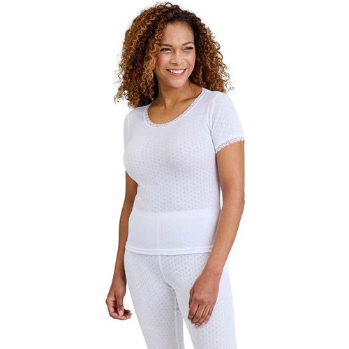 Thermal Underwear Set - Pointelle Thermal Short Sleeve Vest Long