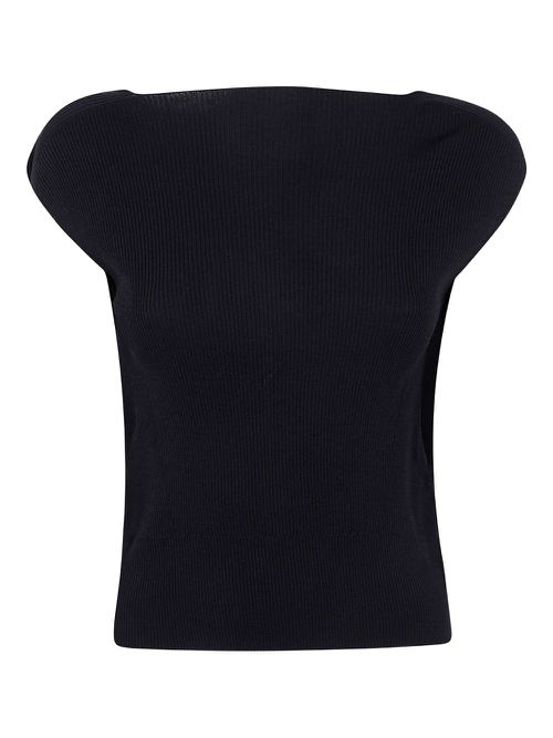 Liviana Conti ribbed-knit tank top - Black