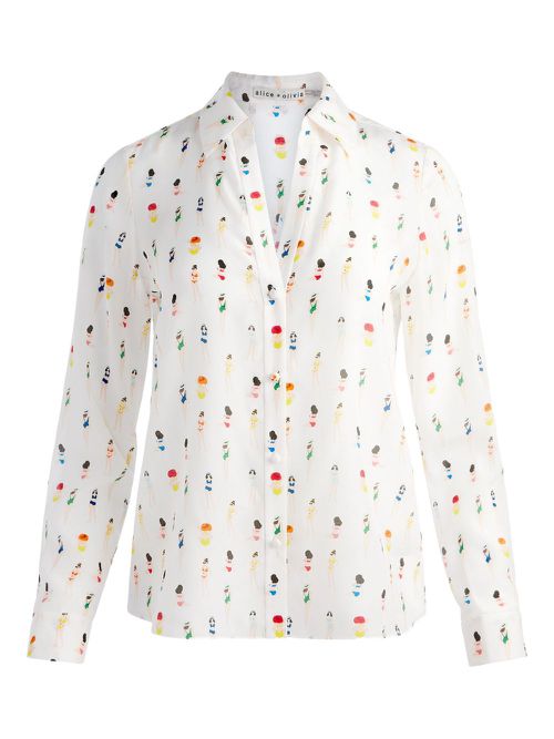 Alice + olivia Eloise shirt - White