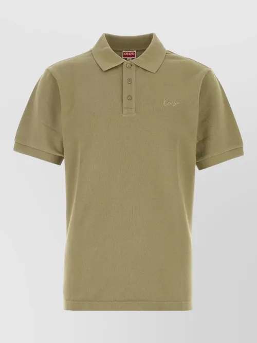 Kenzo - piquet shirt polo collar short sleeve