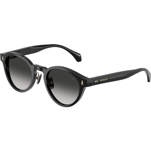 Moncler Unisex Moncler ME6017D EMBER 30013C Gafas de sol Acetato Negro Negro Redonda Normal Matizado