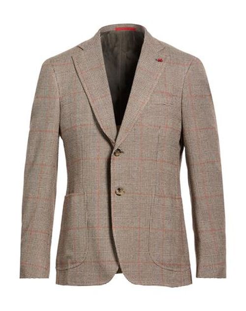 Man Blazer Sand Size 40 Wool, Cotton