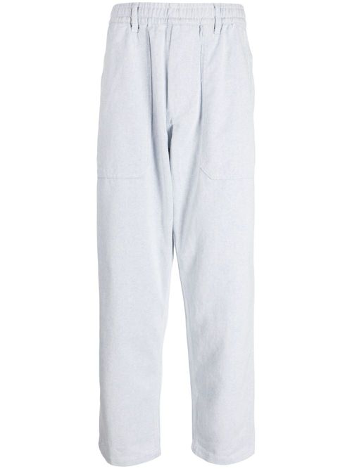 Logo-patch straight-leg jeans - Blue