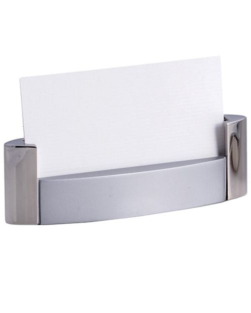 Shiny & Satin Finished Silver Plated Business Card Holder