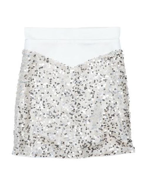 Kid Girl Kids' skirt White Size 14 Polyester, Cotton, Elastane