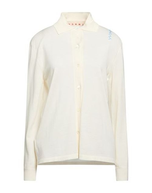 Woman Cardigan Ivory Size 0 Virgin Wool, Silk