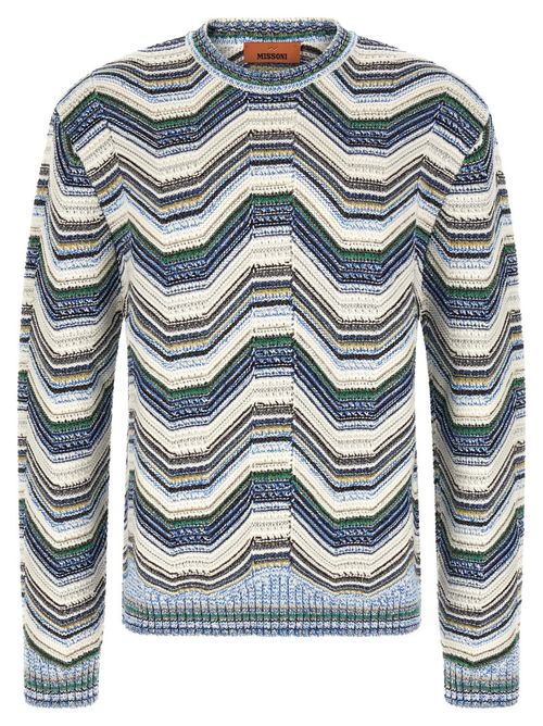 Multicolor Crew Neck Sweater