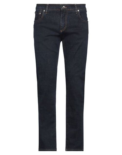 Dolce & gabbana Man Jeans Blue Size 26 Cotton, Elastane, Cow leather