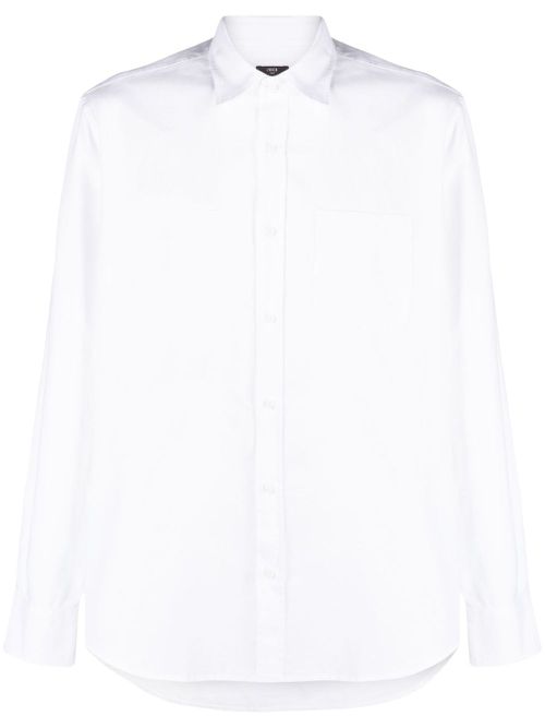 Long-sleeve cotton shirt - White