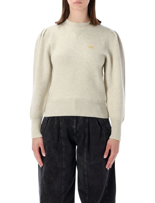 Puffed Sleeve Wool-Blend Sweater (Size 36)