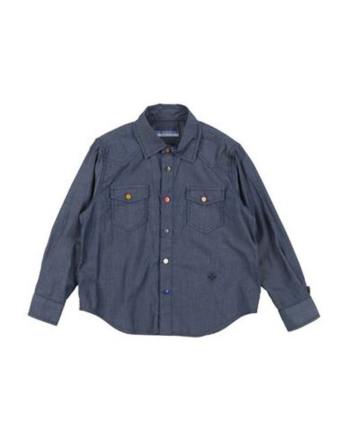 Jacob Cohёn Kid Boy Denim shirt Navy Size 10 Cotton, Elastane