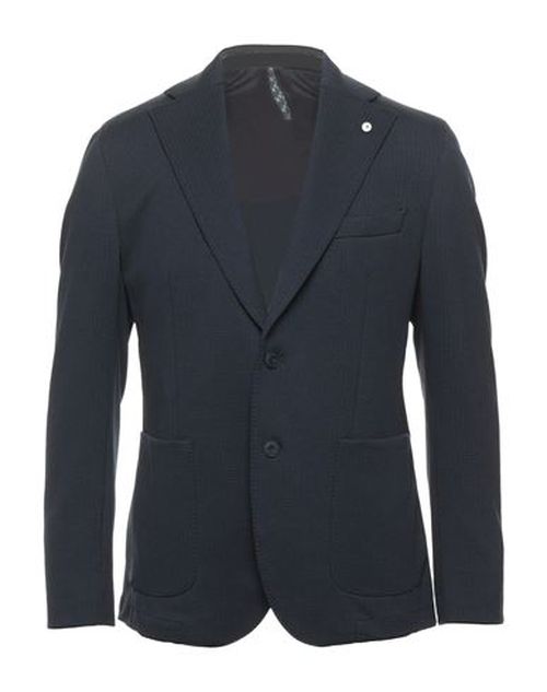 L. b.m. 1911 Man Blazer Midnight blue Size 48 Polyamide, Elastane