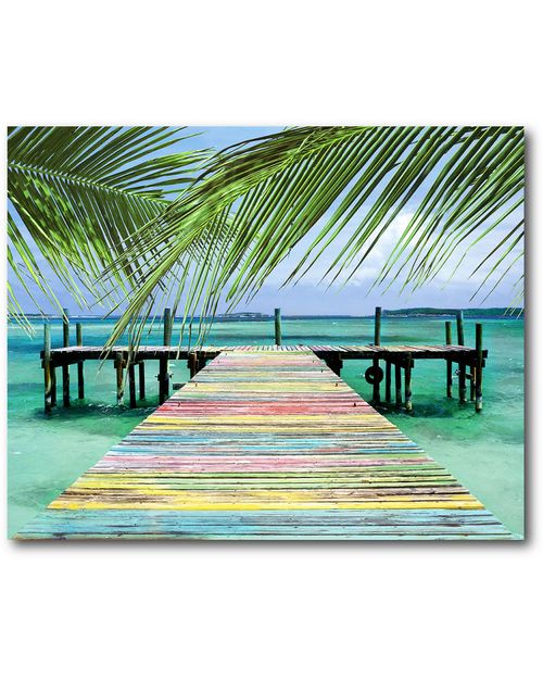 Wall Decor Rainbow Dock Gallery-Wrapped Canvas Wall Art