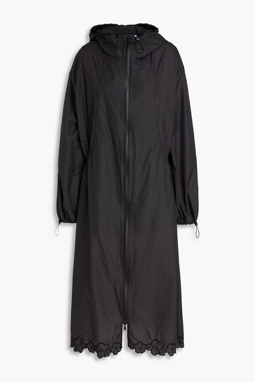 Amos embroidered shell parka - Black - UK 12