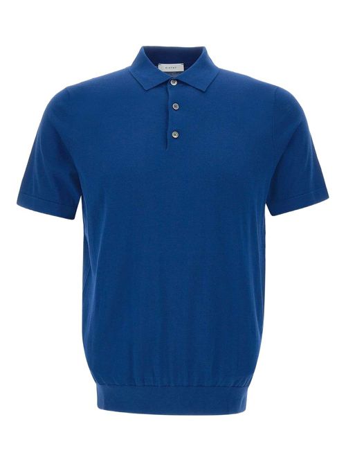 Cotton polo shirt - Blue