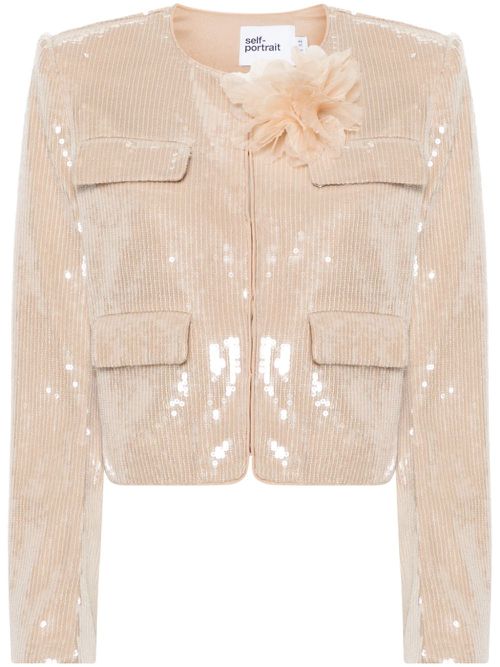 Sequinned jacket - Neutrals