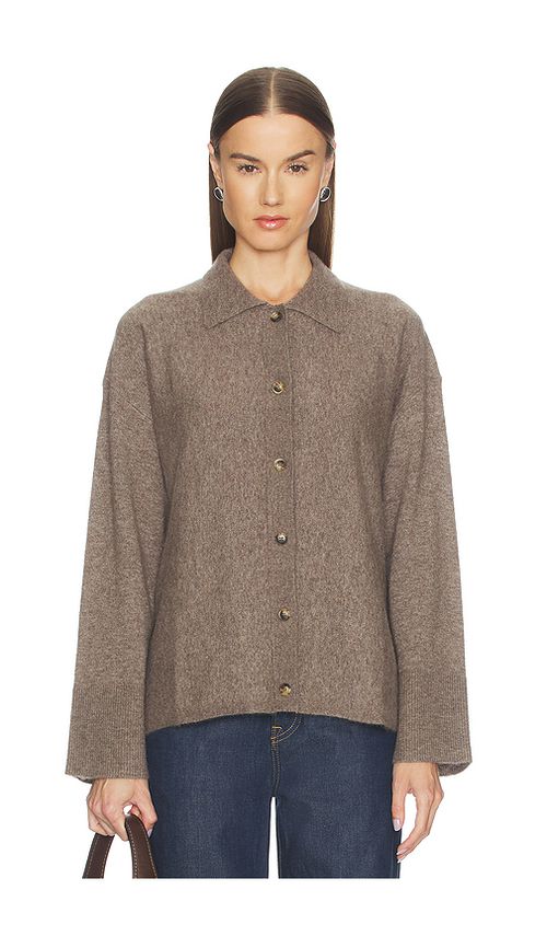 La Ligne Fluffy Jane Jacket in Brown. S. Also in