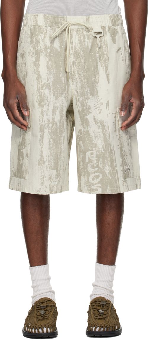 Beige & Gray Sierra Shorts