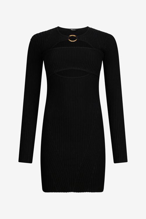 Black Mini Dress With Cut-out