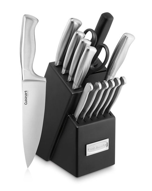 15pc Stainless Steel Hollow Handle Cutlery Block Set