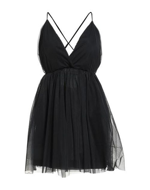 Woman Mini dress Black Size M Polyester