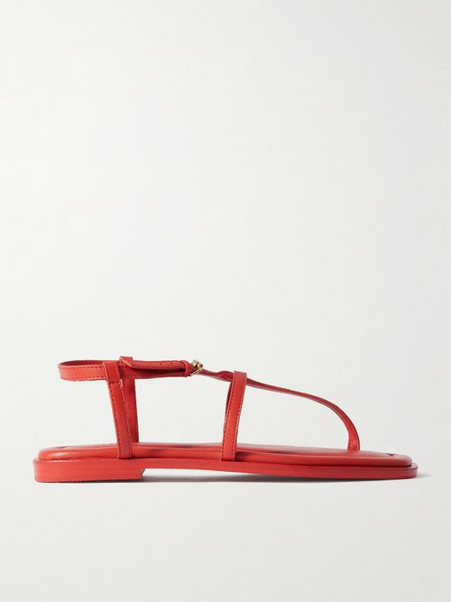 Remly Leather Sandals - Red