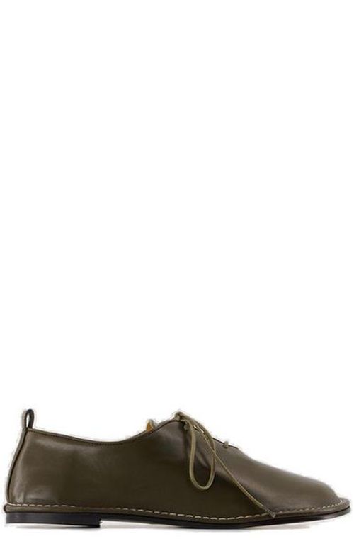 Ami Paris Round Toe Lace-Up Shoes