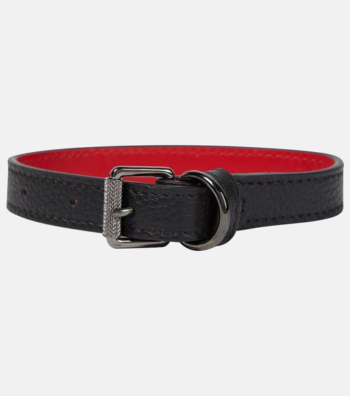 Christian Louboutin Loubicollar leather dog collar