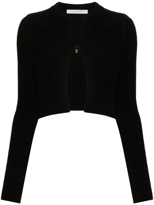 Cropped cardigan - Black