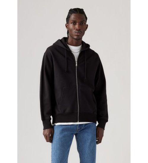 Levi's for man. A9265-0000 Authentic Full Zip Sweatshirt black (L), Casual, Cotton
