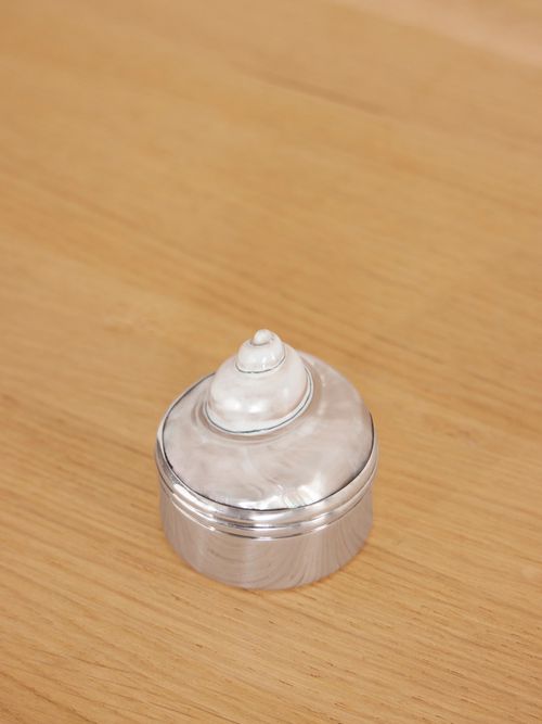 Shell Sterling Silver And Mother-of-pearl Jewelry Box