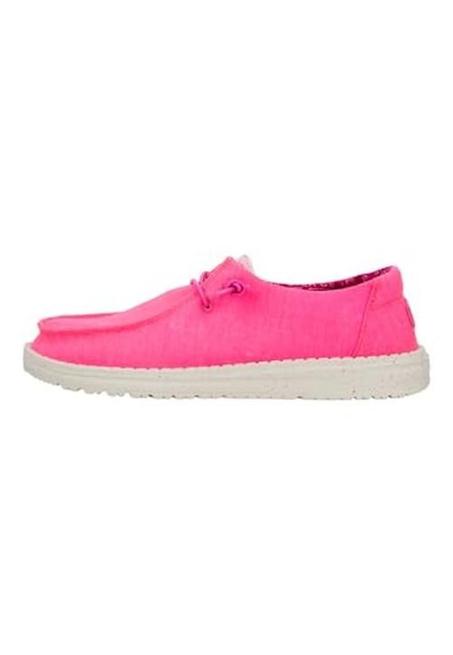 Hey Dude Women's Wendy Canvas Neon Pink