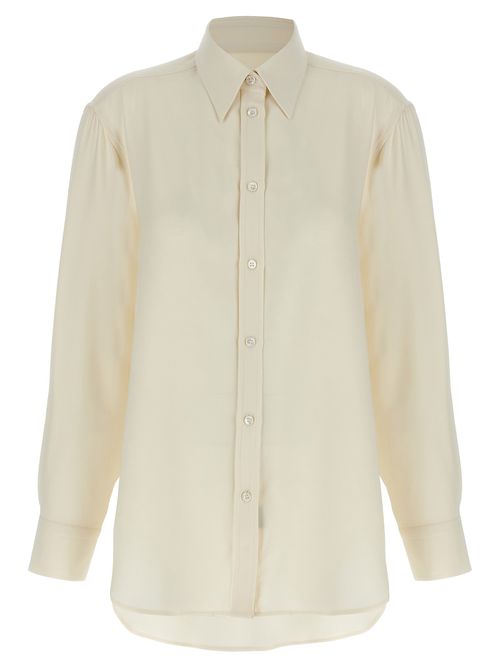 Brioni - Cady Silk Shirt Shirt And Blouse White