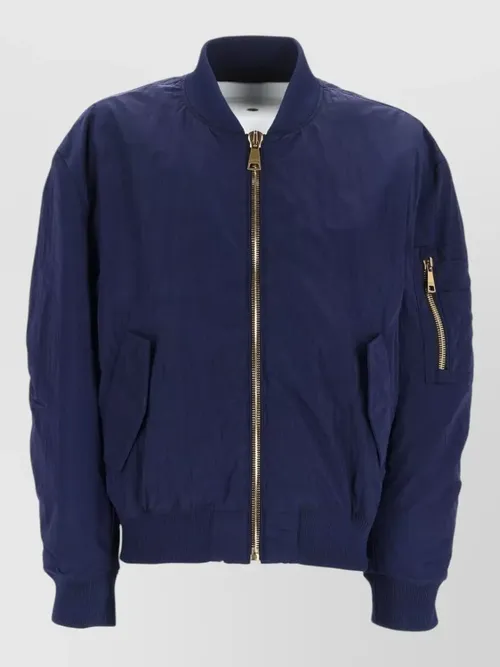 Balmain - coat ribbed cuffs hem sleeve pocket