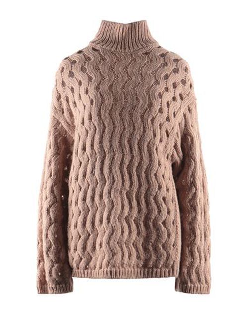 Woman Turtleneck Antique rose Size L Wool, Acrylic, Alpaca wool