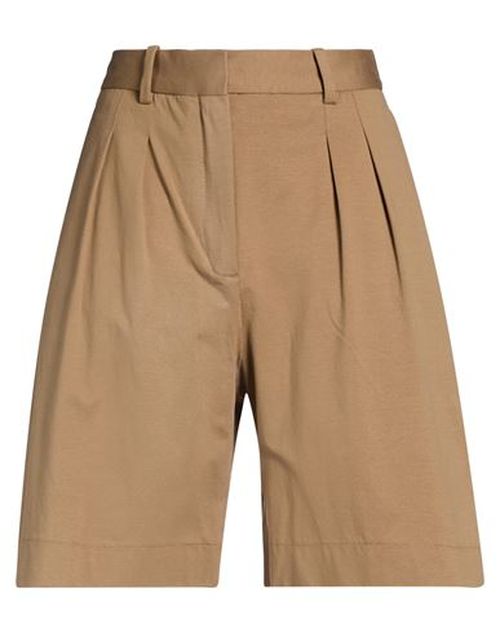 Woman Shorts & Bermuda Shorts Khaki Size 4 Cotton, Elastane