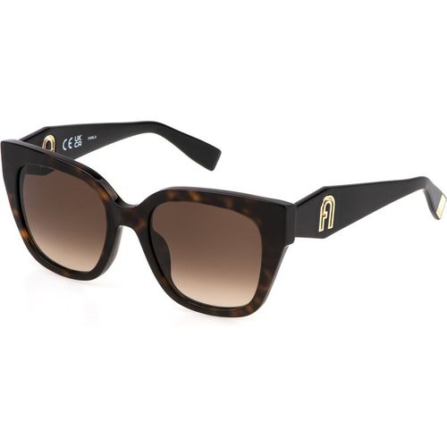 Furla Mujer Furla SFU812 Gafas de sol Acetato la Habana Marrón Cuadrada Normal Matizado