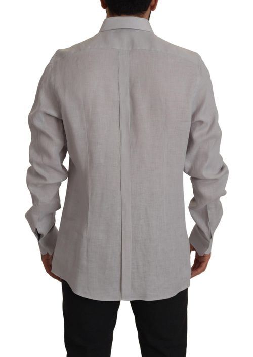 100% Linen Shirt — Gray