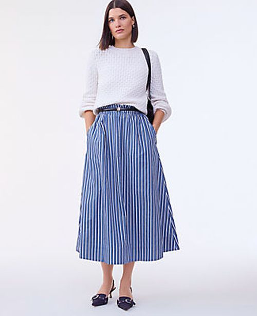 Ann Taylor Striped Maxi Skirt