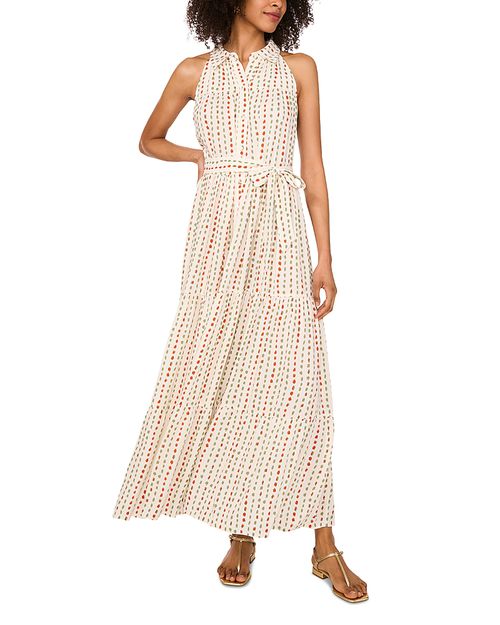 Sleeveless Maxi Shirt Dress