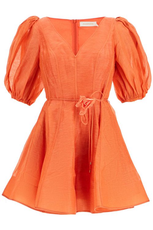 Zimmermann Women's Tranquility Linen And in Arancio | Size 1 | 3565DS243