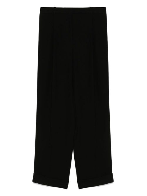 A.M.G. pleat-detailed trousers - Black