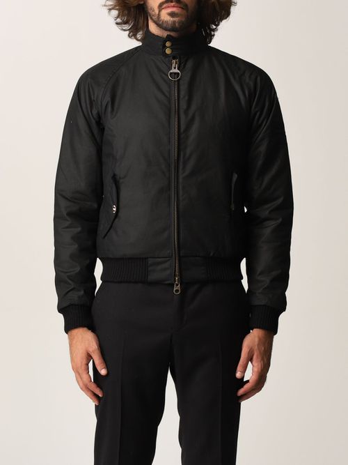 Zip-up wax jacket - Black